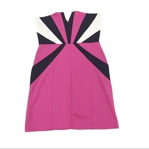 Retro doll - tube dress pink black white Medium